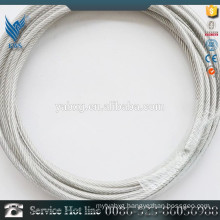 China DIN 7*7 and 7*19 stainless steel wire rope factory manufacturer